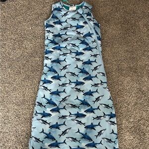 NWT Posh Peanut Baby’s Shark 6-18m Sleepsack, 2.5 tog.